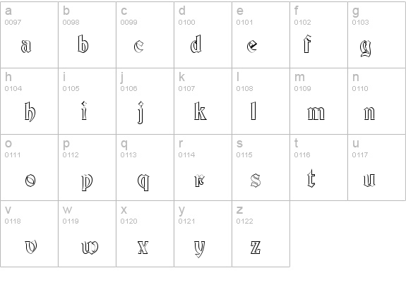 Brandywine-Hollow-Condensed Normal details - Free Fonts at FontZone.net