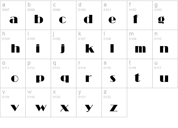 Broadway BT details - Free Fonts at FontZone.net