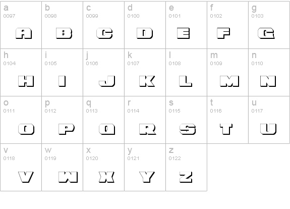 Bummer 3D details - Free Fonts at FontZone.net