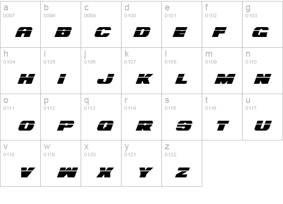 Bummer Laser Italic details - Free Fonts at FontZone.net