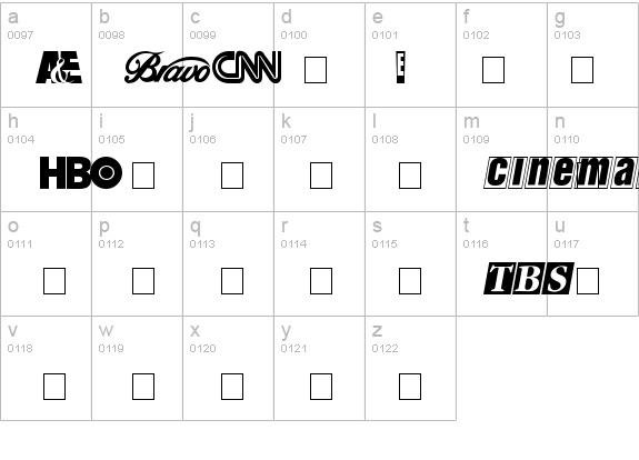 CableDingbats details - Free Fonts at FontZone.net