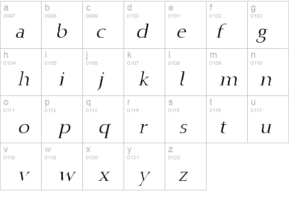 Cally 721 Italic details - Free Fonts at FontZone.net