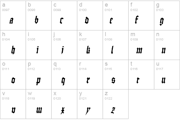 CathedralCondensed Italic details - Free Fonts at FontZone.net