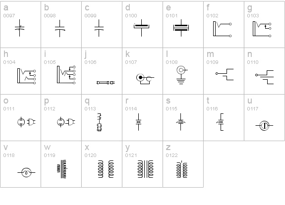 Circuit Board details - Free Fonts at FontZone.net