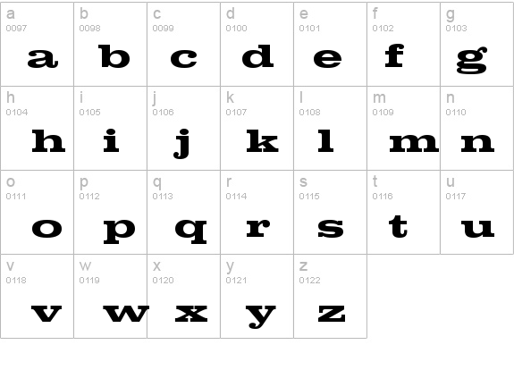 Clarendon Extended Bold details - Free Fonts at FontZone.net