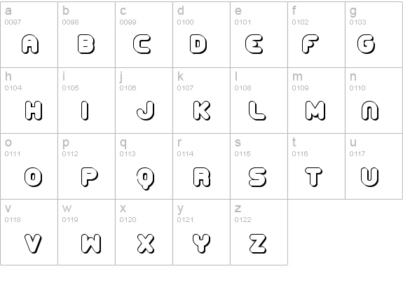 Corpulent Caps Shadow -BRK- details - Free Fonts at FontZone.net