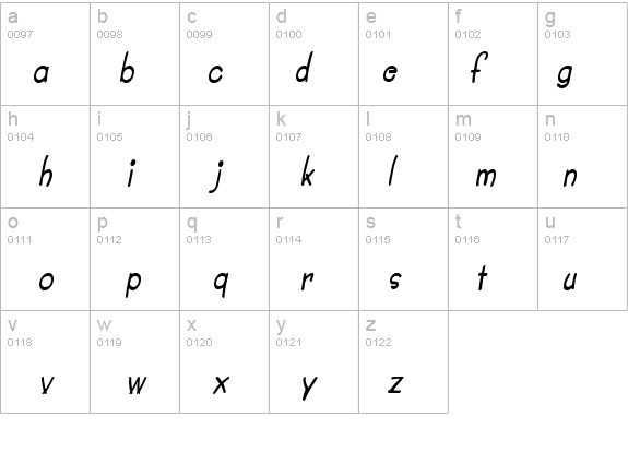 Crayon-Condensed Italic details - Free Fonts at FontZone.net