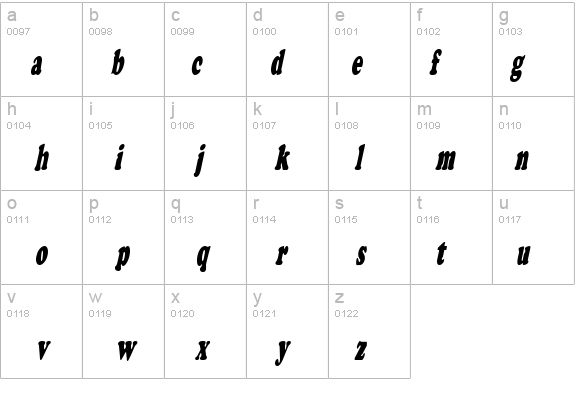 Cupid-Condensed Italic details - Free Fonts at FontZone.net