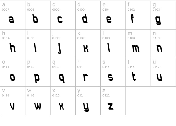 Daville Condensed Rev Slanted details - Free Fonts at FontZone.net