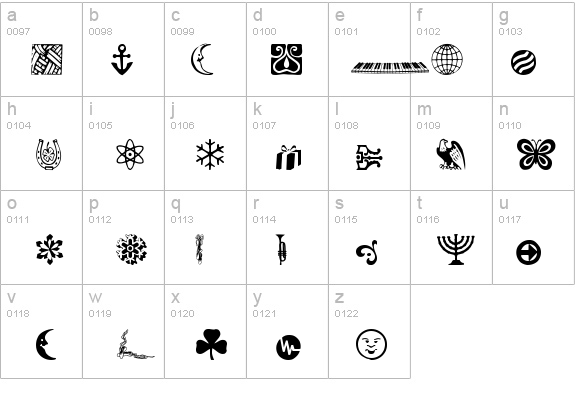 DavysOtherDingbats details - Free Fonts at FontZone.net