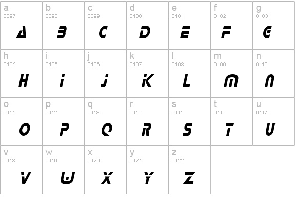 Delta-Condensed Italic details - Free Fonts at FontZone.net