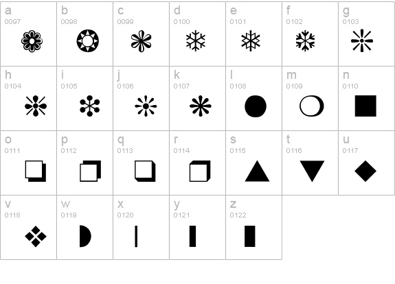 dingbats-Thin details - Free Fonts at FontZone.net