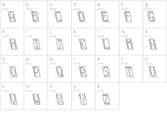 Domino smal kursiv omrids details - Free Fonts at FontZone.net
