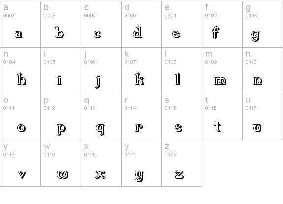 Dumbledor 1 Shadow details - Free Fonts at FontZone.net