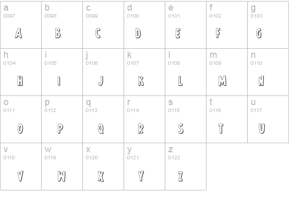 Earth's Mightiest Bold 3D details - Free Fonts at FontZone.net