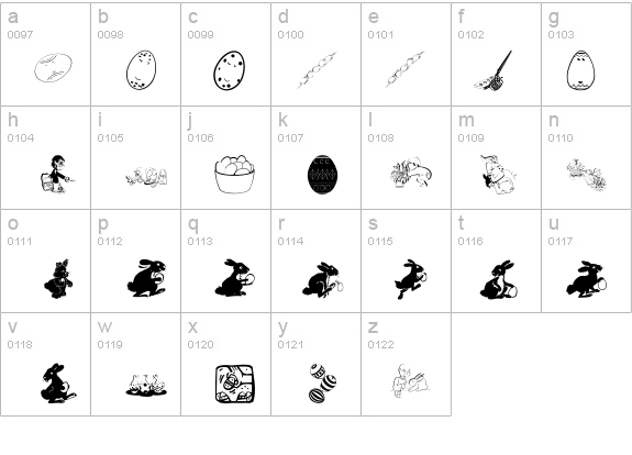 Eastereggs details - Free Fonts at FontZone.net