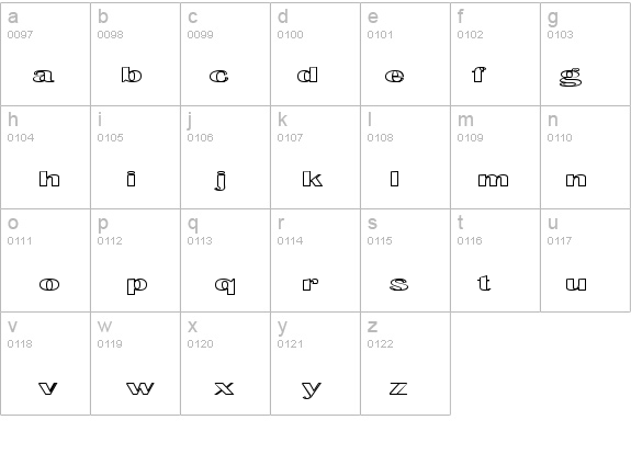 Effluence Outlined details - Free Fonts at FontZone.net