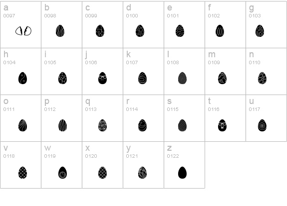 Egg Hunt BTN details - Free Fonts at FontZone.net