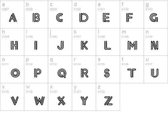 Eklektic details - Free Fonts at FontZone.net