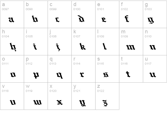 English Towne Normal Lefty Wide details - Free Fonts at FontZone.net