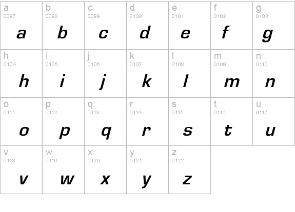 EurostileObl-Bold details - Free Fonts at FontZone.net