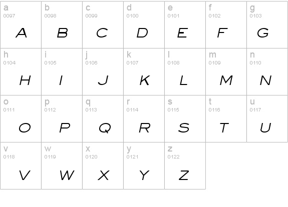 Eyeglass Italic details - Free Fonts at FontZone.net