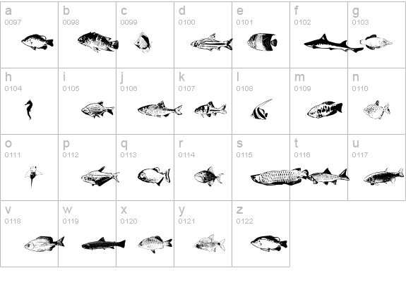 FishyPrint Two AOE  details - Free Fonts at FontZone.net