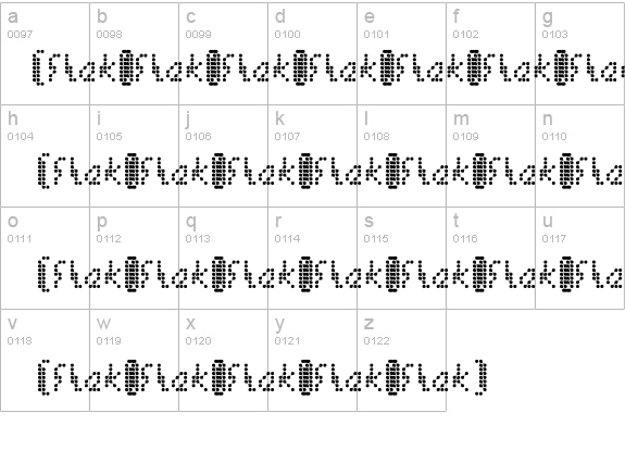 [.flak.] details - Free Fonts at FontZone.net