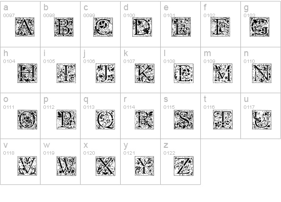 Florana_Initials details - Free Fonts at FontZone.net
