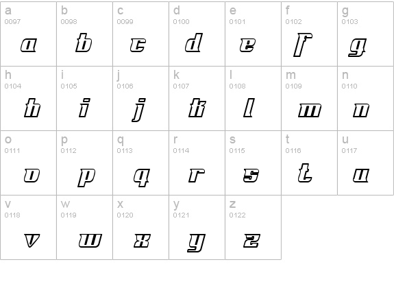 Fontovision IV outline details - Free Fonts at FontZone.net