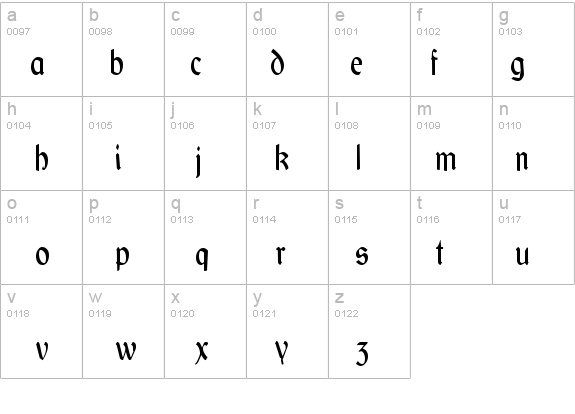 GaelicCondensed Regular details - Free Fonts at FontZone.net