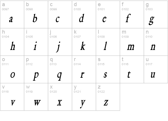 Galant-Condensed Bold Italic details - Free Fonts at FontZone.net