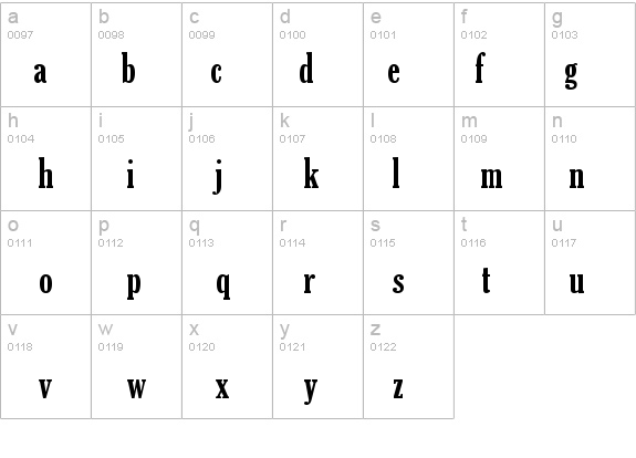 Gloucester MT Extra Condensed details - Free Fonts at FontZone.net