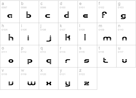 Gravitate Segments BRK details - Free Fonts at FontZone.net