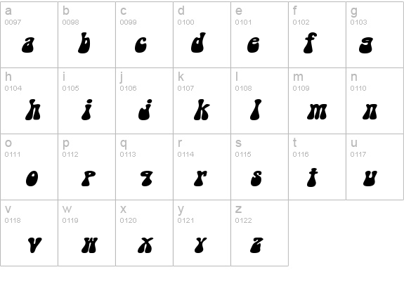 Groovy-Extended Italic details - Free Fonts at FontZone.net