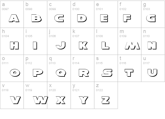 Han Solo Expanded Shadow details - Free Fonts at FontZone.net