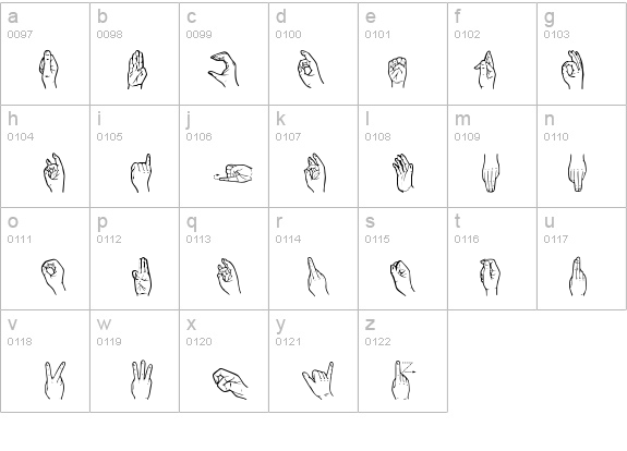 HandSign details - Free Fonts at FontZone.net