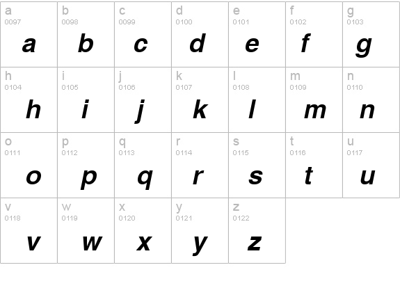 Helvetica Bold Oblique details - Free Fonts at FontZone.net