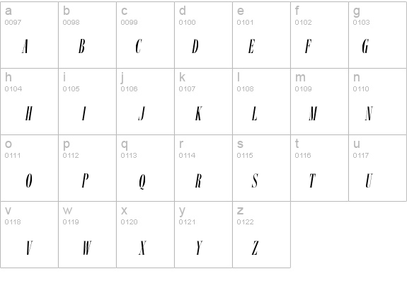 ImprimeurClassiqueEF-Obl details - Free Fonts at FontZone.net