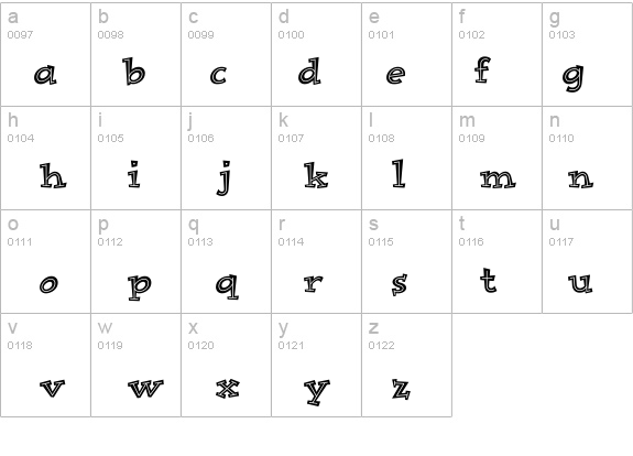 ImprovICG-Inline details - Free Fonts at FontZone.net