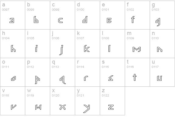 InkaBod Large Hollow details - Free Fonts at FontZone.net