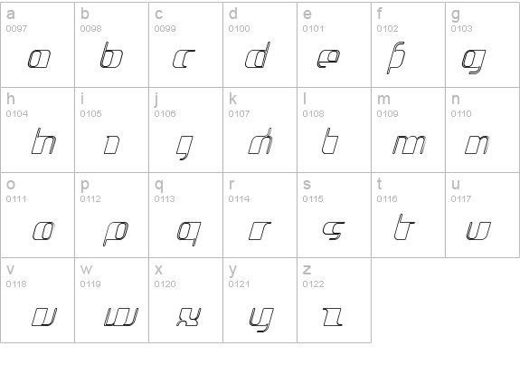 Jakone-OutlineItalic details - Free Fonts at FontZone.net