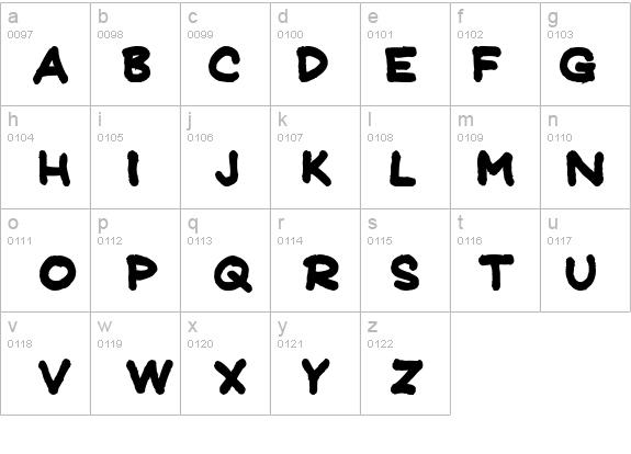 JeffreyPrint JL Bold details - Free Fonts at FontZone.net