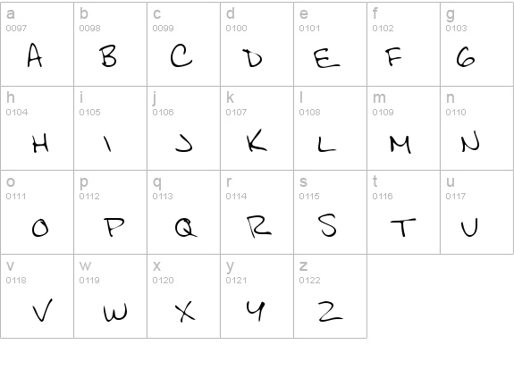 JeffreysHand Regular details - Free Fonts at FontZone.net