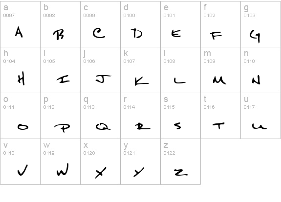 KeithsHand Regular details - Free Fonts at FontZone.net