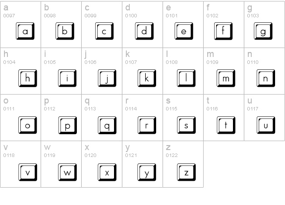 KeyCapsFLF Font - FontZone.net