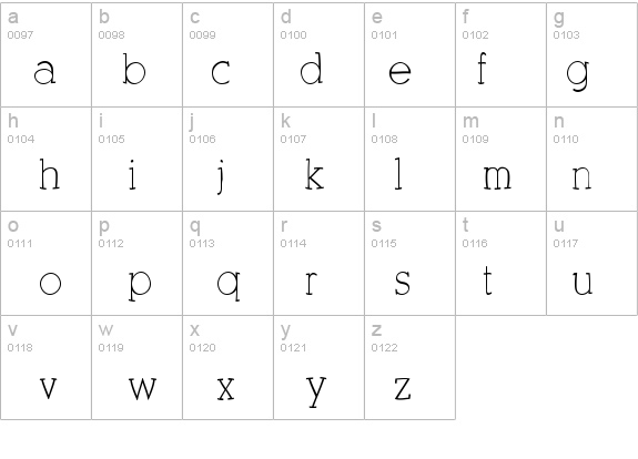 KleinSlabSerif details - Free Fonts at FontZone.net