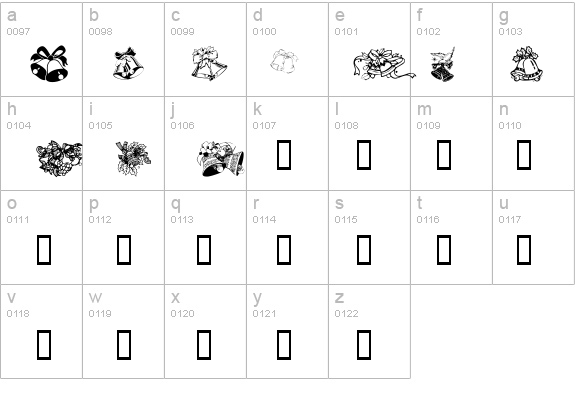 KR Christmas Bells details - Free Fonts at FontZone.net