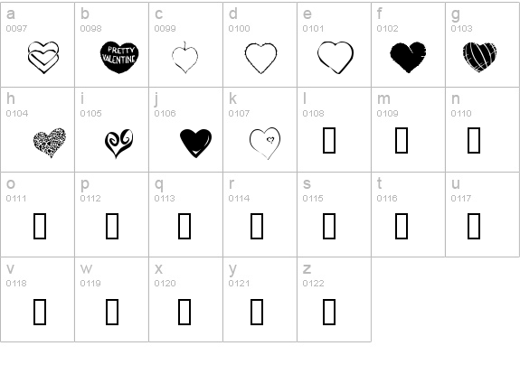 KR Heartfelt details - Free Fonts at FontZone.net