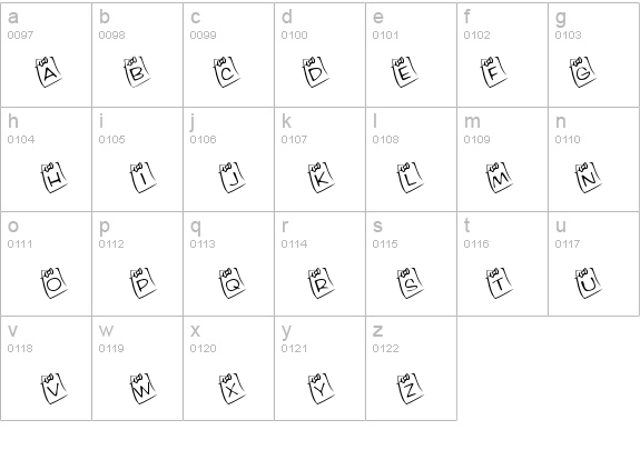 KR Lil Note details - Free Fonts at FontZone.net